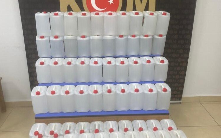 Keşan’da 387 litre sahte rakı ele geçirildi
