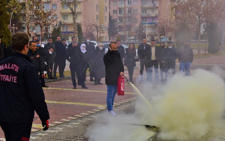 Malatya’da BELSOS personeline yangın eğitimi