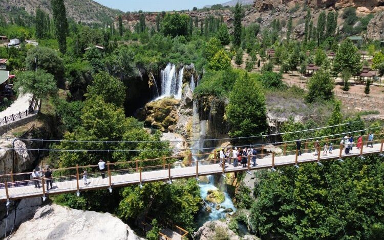 Konya’da Yerköprü Şelalesi yeni cazibe merkezi