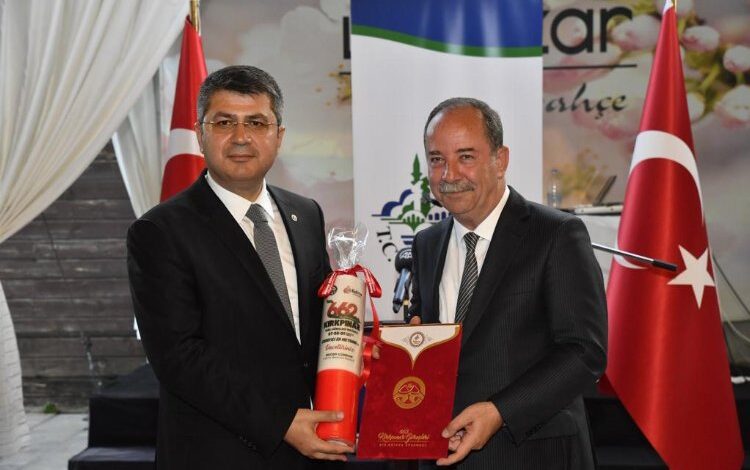 Edirne Valisi’ne veda yemeği