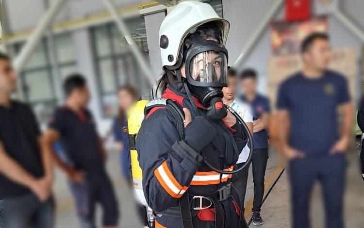 Malatya İtfaiyesi’nden uygulamalı eğitim