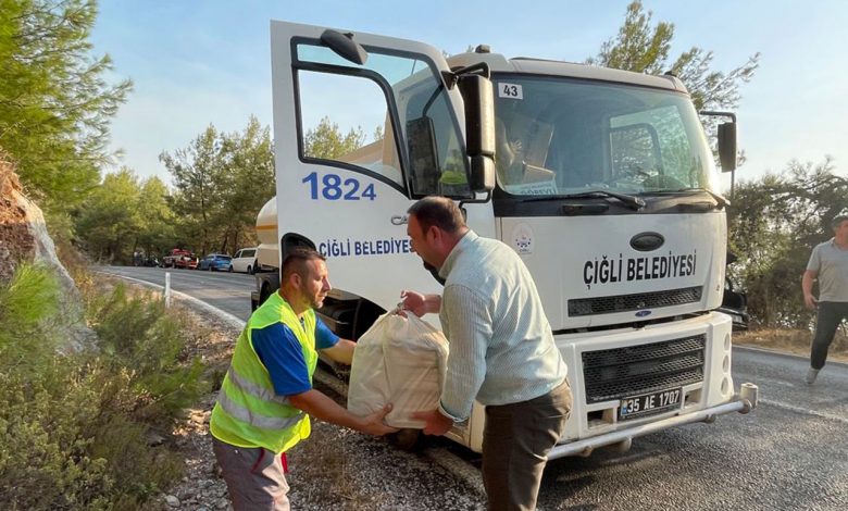 İzmir Çiğli’den Marmaris’e destek ziyareti