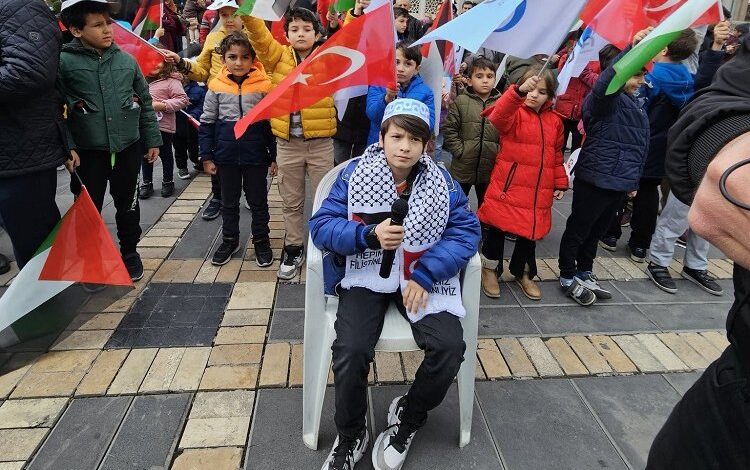 AGD Kayseri gençliği Filistin için meydanda