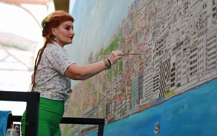 Guinnness’e aday dev İstanbul tablosu