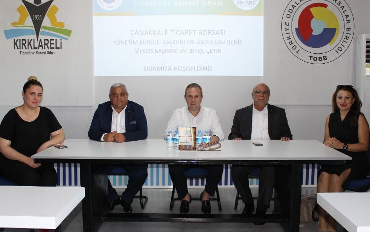 Kırklareli TSO’ya Çanakkale’den ziyaret Kırklareli TSO’ya Çanakkale’den ziyaret