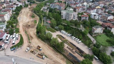 Körfez Kaşkaldere’de kavşak ve bağlantı yolları yapılıyor