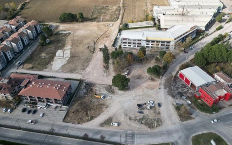 Bursa İnegöl’ün batı girişinde ‘güvenli’ çalışma