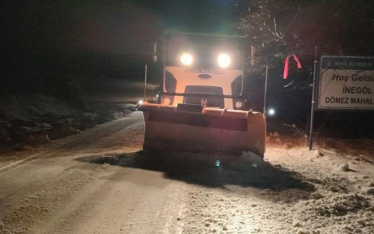 Bursa İnegöl’ün köy yolları açık