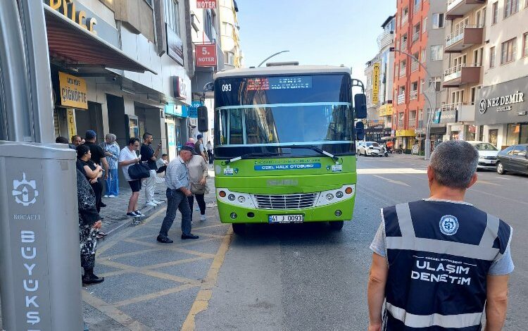 Kocaeli’den toplu taşıma araçlarına denetim