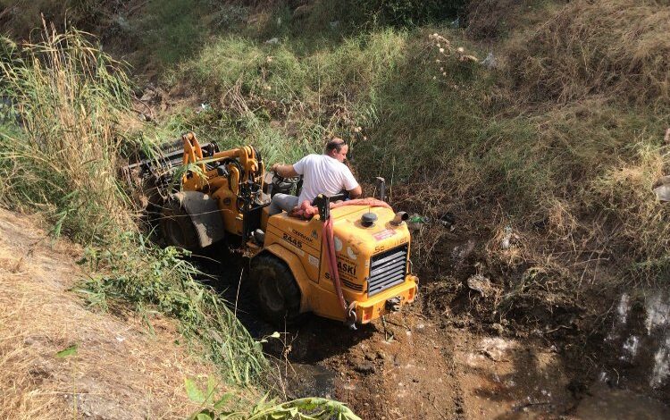 Manisa’da Abacılar Deresi’nde temizlik çalışması