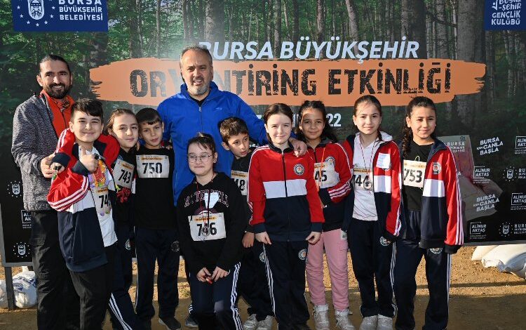 Bursa’da oryantiringte zamana karşı yarıştılar