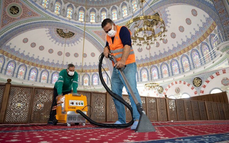 Mersin’de camiler bayrama hazır Mersin’de camiler bayrama hazır