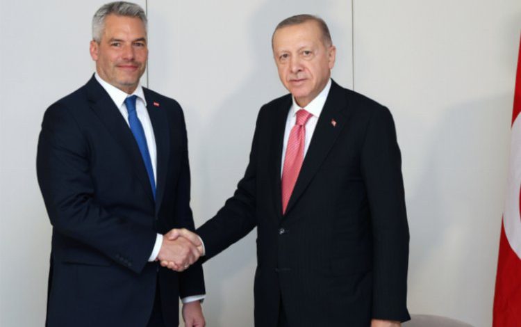 Cumhurbaşkanı Erdoğan Avusturya Başbakanı ile görüştü