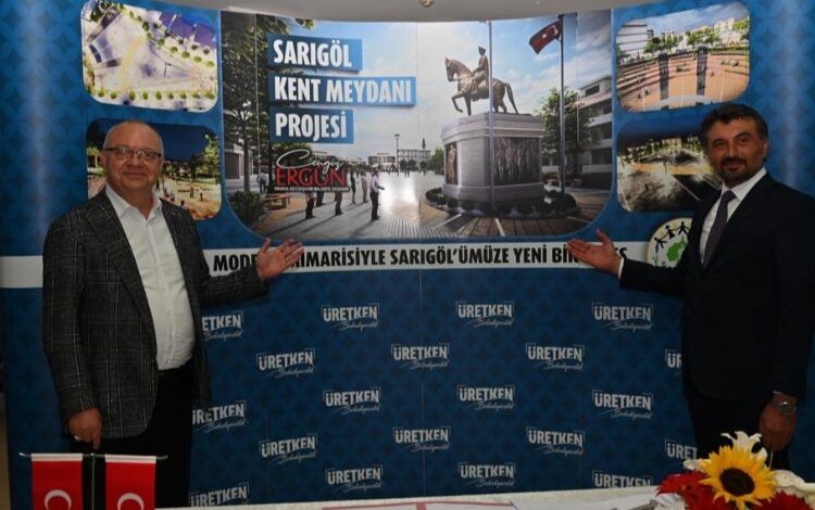 Manisa Sarıgöl’ün Kent Meydanı için yer teslimi tamam Manisa Sarıgöl’ün Kent Meydanı için yer teslimi tamam