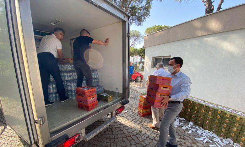 İzmir Bergama’dan Muğla’ya soğuk zincir yardım aracı