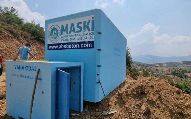 Manisa Soma’da içme suyu deposu çalışmaları Manisa Soma’da içme suyu deposu çalışmaları