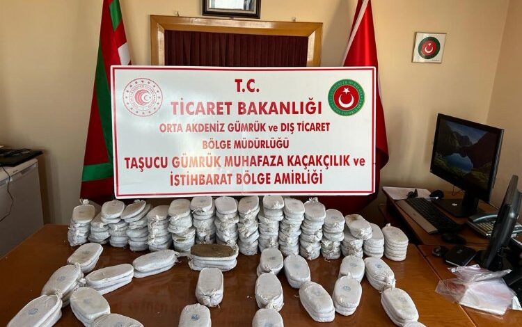 Taşucu Limanı’nda eş zamanlı uyuşturucu operasyon