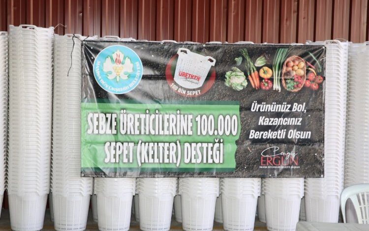 Manisa’da üreticiye sepet desteğine devam Manisa’da üreticiye sepet desteğine devam