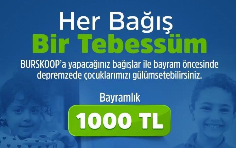 Afetzede çocuklardan Bursa’dan bayramlık bağış Afetzede çocuklardan Bursa’dan bayramlık bağış