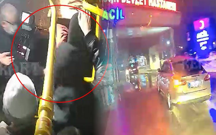 Düzce’de otobüste fenalaşan kadın yolcu Acil’e yetiştirildi