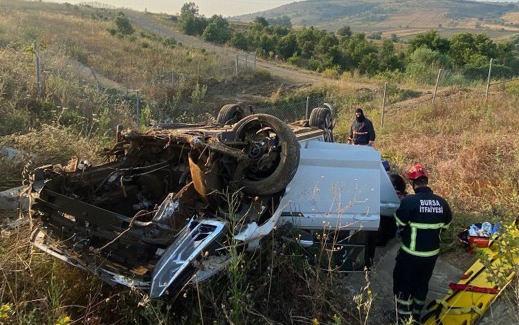 Bursa’da otoyolda trafik kazası: 5 yaralı