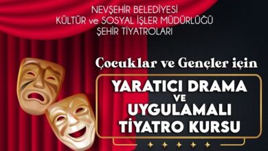 Nevşehir’de yaratıcı drama ve tiyatro kursunda kayıt zamanı