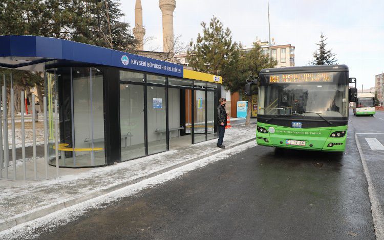 Kayseri Talas’ta kırsal aktarması için özel durak