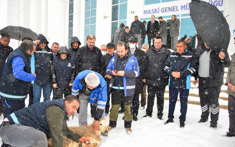 Manisa MASKİ’de şükür kurbanı