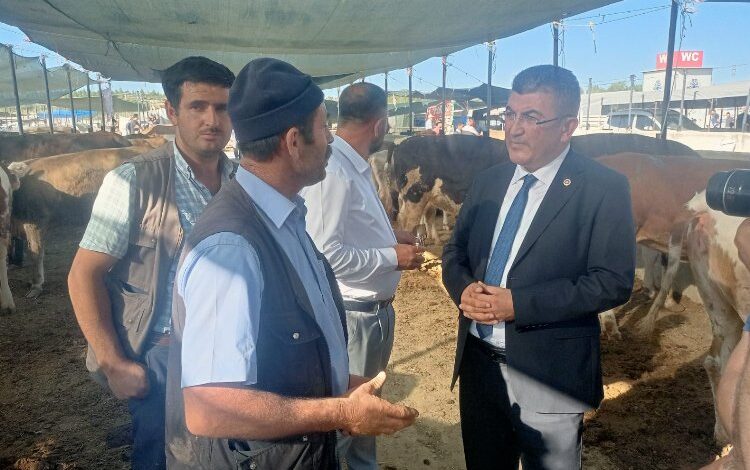 Konya Milletvekili Ekici’ye kurban pazarında dert yandılar