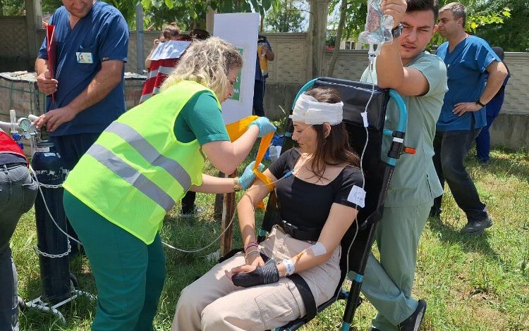 Edirne’de özel hastanede ‘Acil Durum ve Afet Tatbikatı’