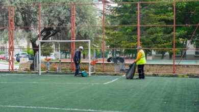 Kütahya’da park ve havuzlarda genel temizlik