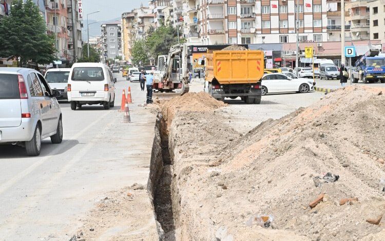 Manisa’da altyapı çalışmaları sürüyor