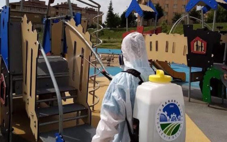 Sakarya’da dezenfekte sürüyor Sakarya’da dezenfekte sürüyor