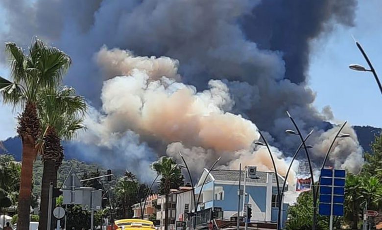 Marmaris’te de orman yangın çıktı!