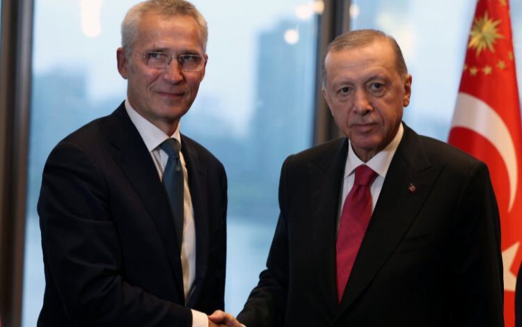 Erdoğan, Stoltenberg’i Türkevi’nde kabul etti