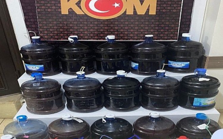 Aydın Didim’de 340 litre kaçak içki