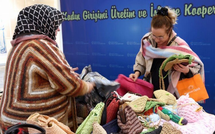 Kocaeli’de kadın girişimciler ürünlerini pazarladı