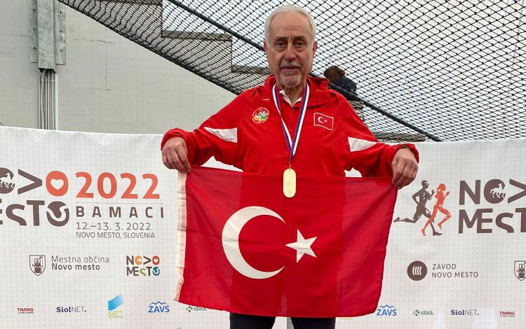 Bursalı veteran atletten bir şampiyonluk daha Bursalı veteran atletten bir şampiyonluk daha