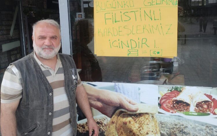 Sasonlu esnaflardan Filistin’e destek Sasonlu esnaflardan Filistin’e destek