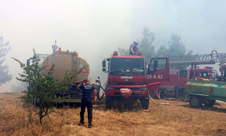 Denizli yangınına Manisa’dan takviye