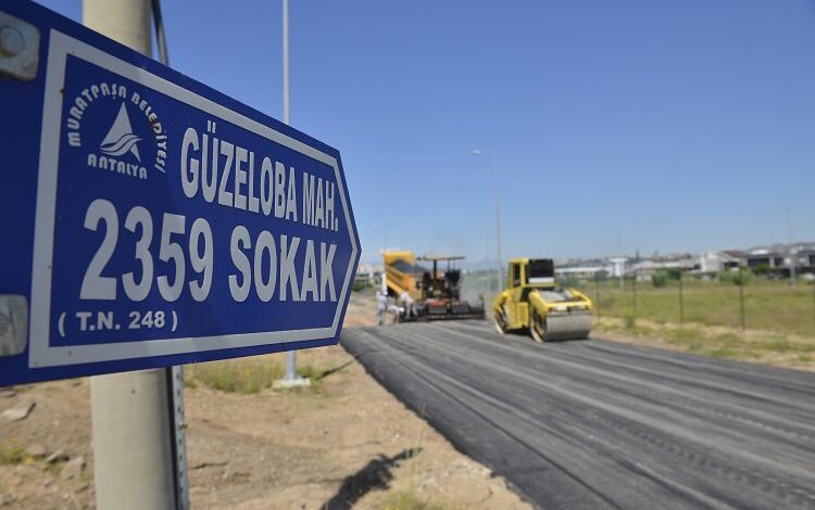 Antalya Güzeloba’ya sıfır asfalt Antalya Güzeloba’ya sıfır asfalt