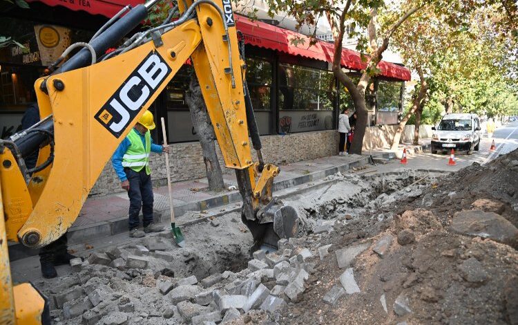 Manisa Avni Gemicioğlu Caddesi’nde altyapıya start