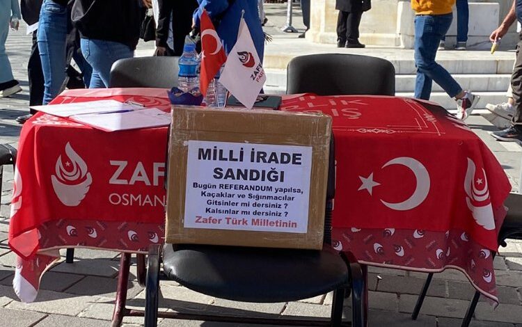 Bursa’da Zafer Partisi’nden milli iİrade sandığı Bursa’da Zafer Partisi’nden milli iİrade sandığı