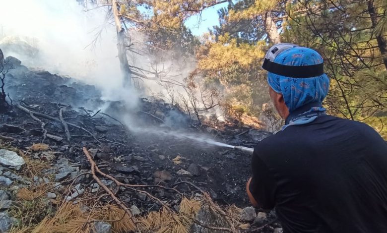 İZBAK Köyceğiz ekibi yangın soğutma çalışmasına katılıyor İZBAK Köyceğiz ekibi yangın soğutma çalışmasına katılıyor