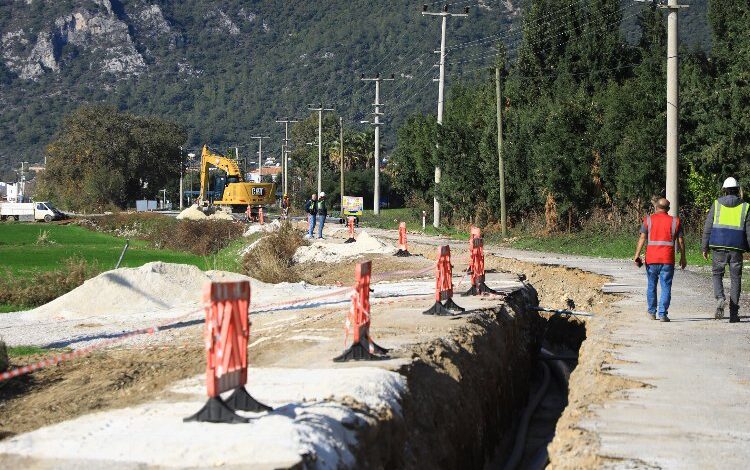 Ören’de altyapı çalışmalarına devam Ören’de altyapı çalışmalarına devam