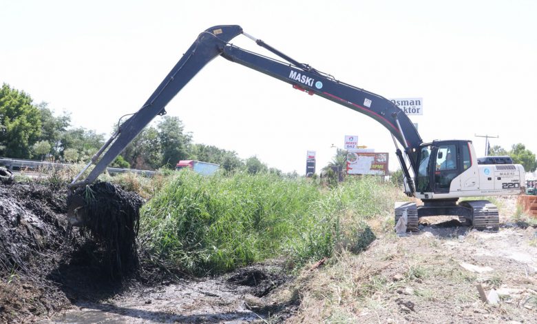 Manisa Saruhanlı’daki derelerde temizlik