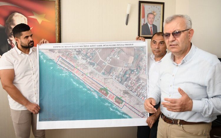 Mecidiye Sahili yeniden şekilleniyor