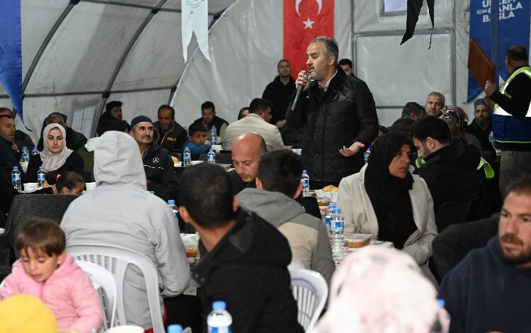 Deprem bölgesi Hatay’da Bursa’nın Ramazan bereketi