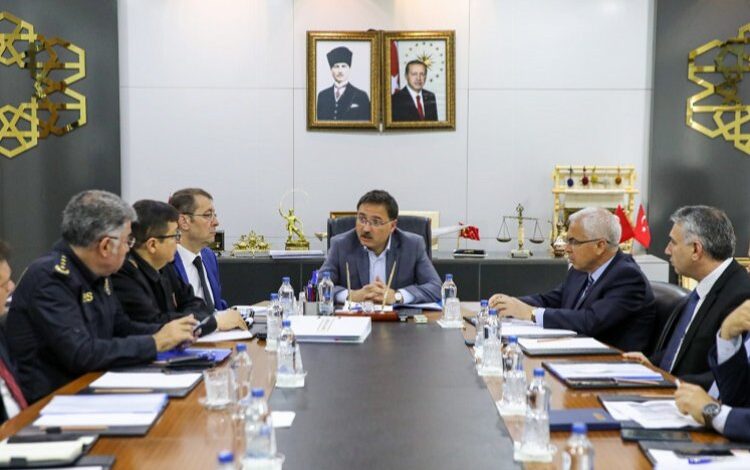 Seçim Güvenliği Toplantısı Vali Çiçek başkanlığında yapıldı