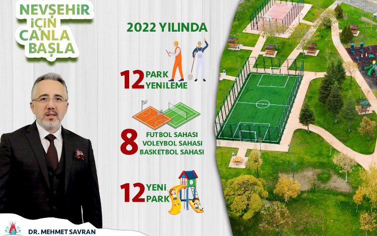 Nevşehir’e 12 yeni park geliyor Nevşehir’e 12 yeni park geliyor